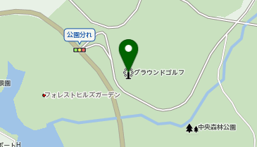 中央森林公園グラウンドゴルフの地図画像
