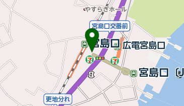 宮島お砂焼きまつりの地図画像