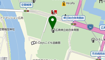 広島県立総合体育館の地図画像