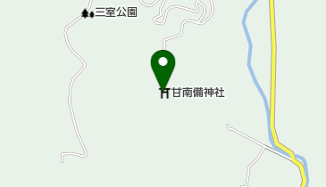 甘南備神社の地図画像