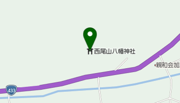 西尾山八幡神社の地図画像