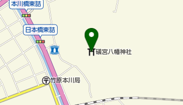 礒宮八幡神社の地図画像