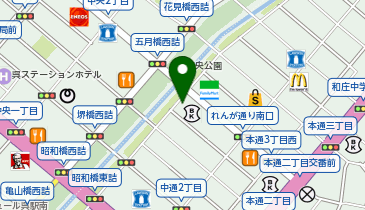 赤ビルの湯の地図画像