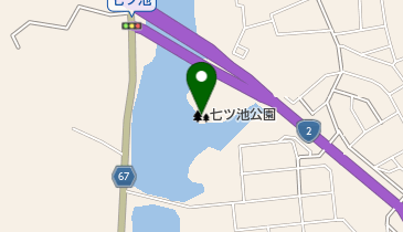 七ツ池公園の地図画像