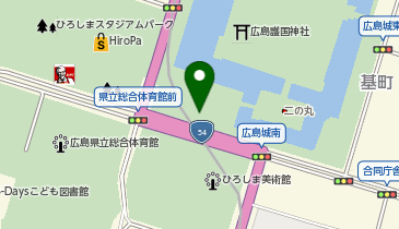 広島城三の丸の地図画像