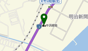 中浜緑地の地図画像