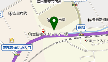 矢野西緑地の地図画像