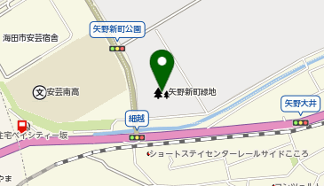 矢野新町緑地の地図画像