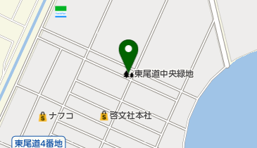 東尾道中央緑地の地図画像