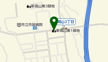 新高山第1緑地の地図画像
