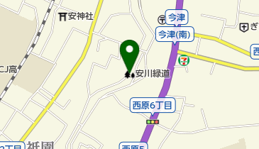 安川緑道の地図画像
