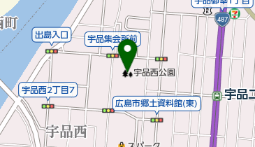 宇品西公園の地図画像