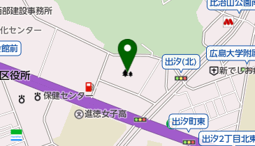 比治山下公園の地図画像