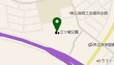 三ツ城公園の地図画像