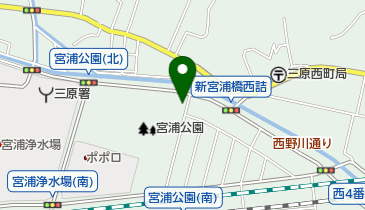 宮浦公園の地図画像