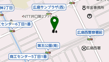 西部埋立第五公園の地図画像