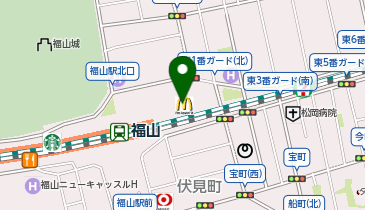 3COINSさんすて福山店の地図画像