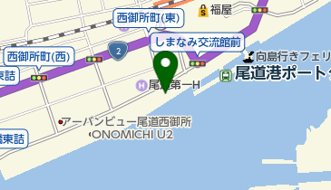 尾道市サイクリングターミナルの地図画像