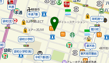 快活CLUB広島本通店の地図画像