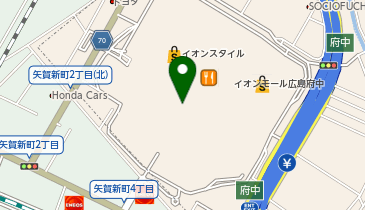 星乃珈琲店イオンモール広島府中店の地図画像