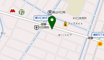 星乃珈琲店福山川口店の地図画像