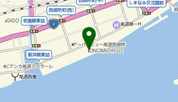 サイクリングポートみなとオアシス尾道の地図画像