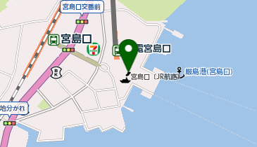 みなとオアシスみやじま・みやじまぐちの地図画像