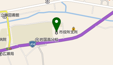 岩国市錦総合支所の地図画像