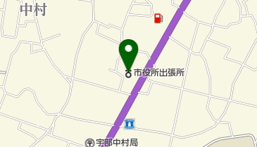 宇部市上宇部出張所の地図画像