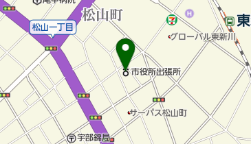 宇部市神原出張所の地図画像