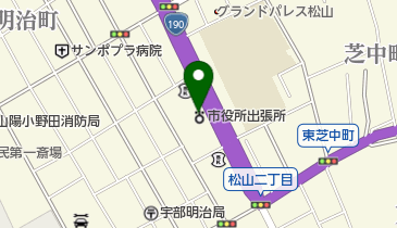 宇部市見初出張所の地図画像