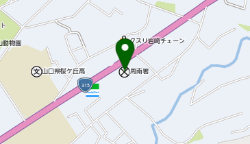 周南警察署の地図画像