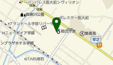 宇部健康福祉センターの地図画像