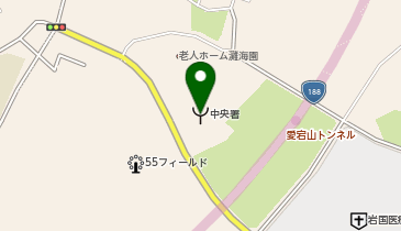 岩国地区消防組合中央消防署の地図画像