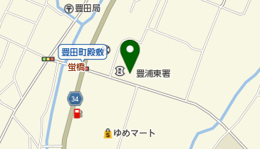 豊浦東消防署の地図画像