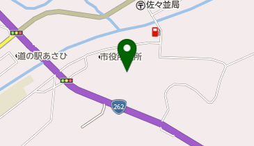 萩市消防署佐々並分遣所の地図画像