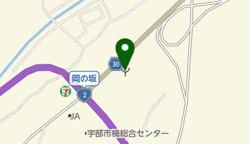 宇部・山陽小野田消防局宇部西消防署楠出張所の地図画像