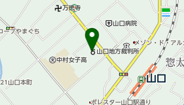 山口簡易裁判所の地図画像