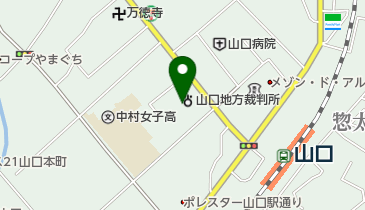 山口家庭裁判所の地図画像