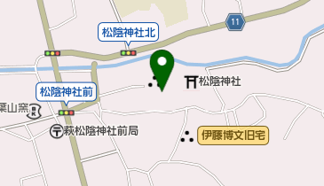 松陰神社宝物殿の地図画像
