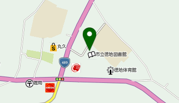 山口市立徳地図書館の地図画像