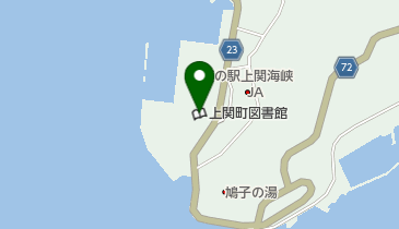 上関町図書館の地図画像