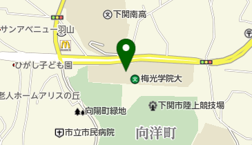 梅光学院大学図書館の地図画像