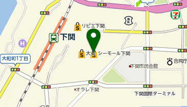下関ぶらり劇場の地図画像