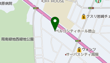 ベルコシティホール徳山の地図画像