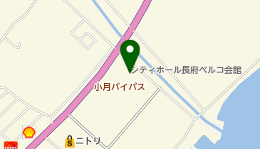 シティホール長府ベルコ会館の地図画像