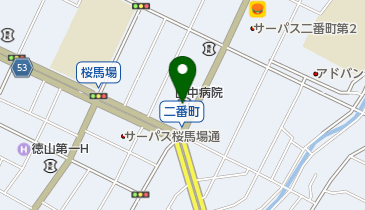 伊予銀行徳山支店の地図画像