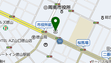 山口銀行徳山支店の地図画像