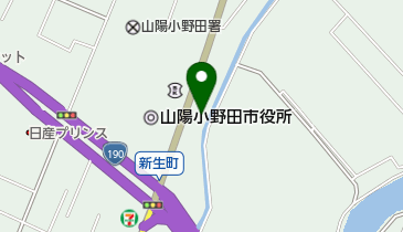 西中国信用金庫小野田支店の地図画像