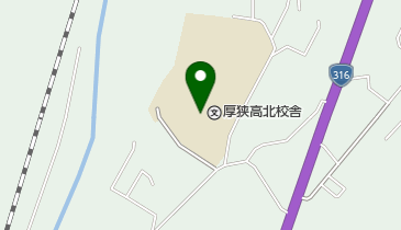 山口県立厚狭高校の地図画像